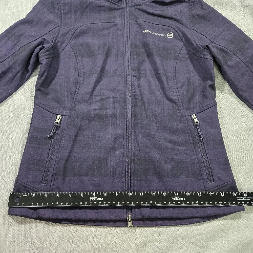 Free Country Ladies SM Purple Faux Fur Lined Jacket Winter Snow Lodge Cozy EUC